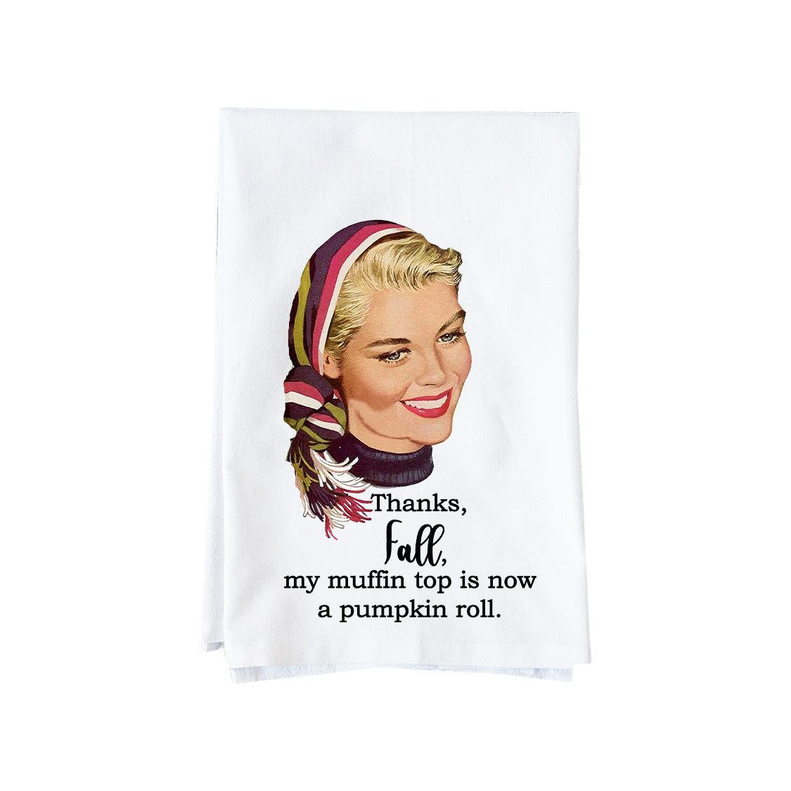Muffin Top Pumpkin Roll Kitchen Towel