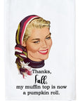 Muffin Top Pumpkin Roll Kitchen Towel