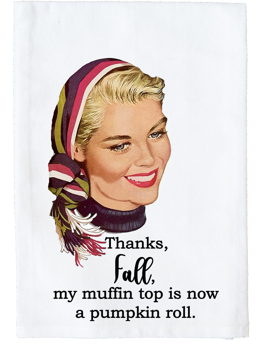 Muffin Top Pumpkin Roll Kitchen Towel