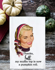 Muffin Top Pumpkin Roll Kitchen Towel