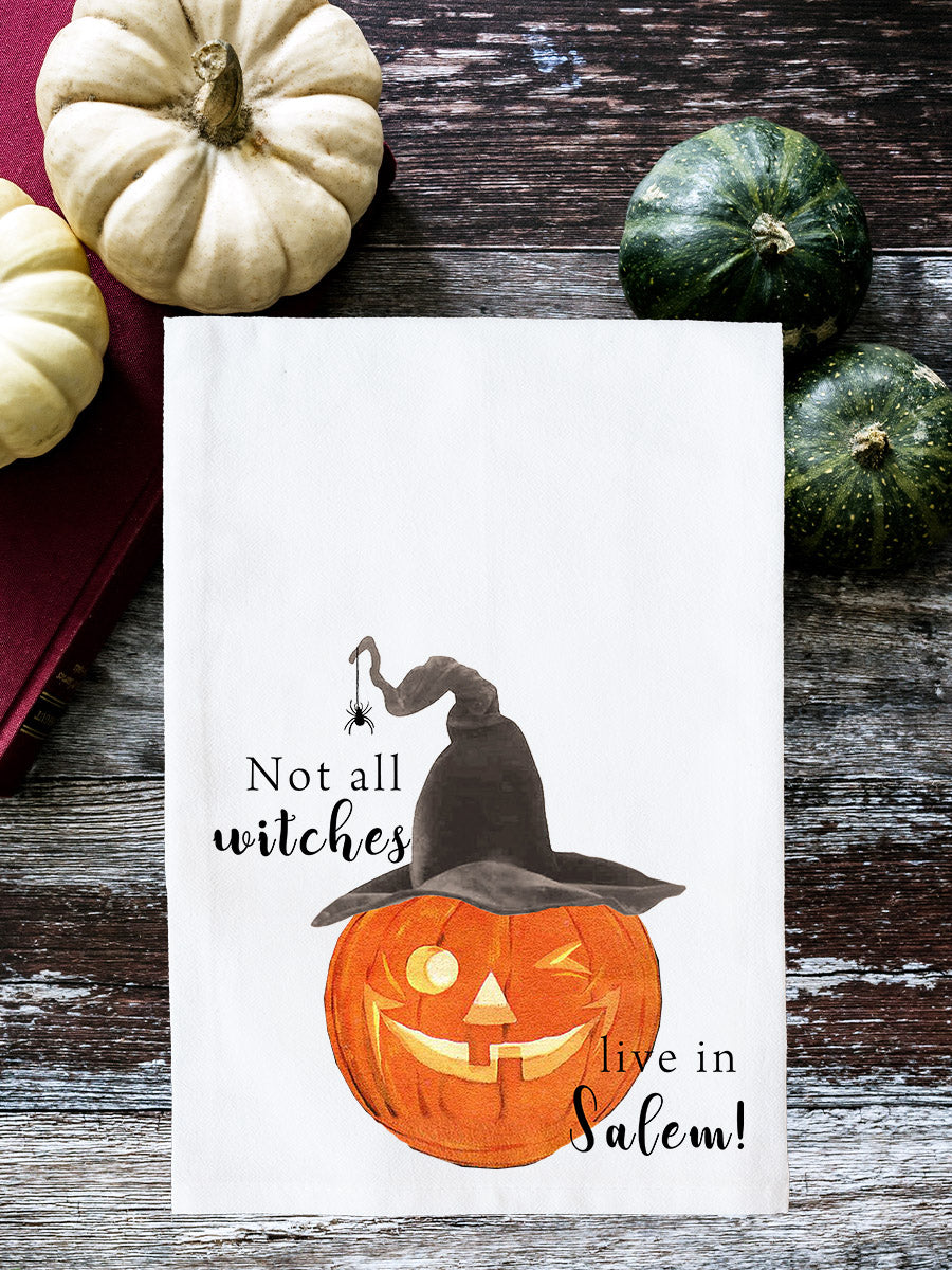 Not All Witches Live In Salem Kitchen Towel