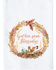 November Wreath with Options Kitchen Towel
