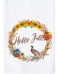October Wreath with Options Kitchen Towel