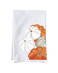 Orange and White Pumpkins Kitchen Towel