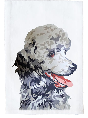 Paint By Number Poodle Kitchen Towel