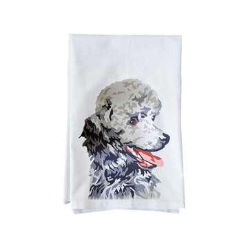 Paint By Number Poodle Kitchen Towel