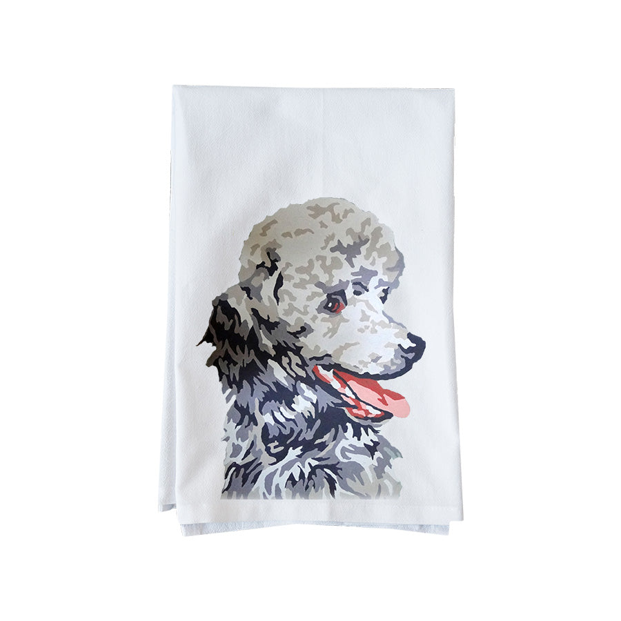 Paint By Number Poodle Kitchen Towel