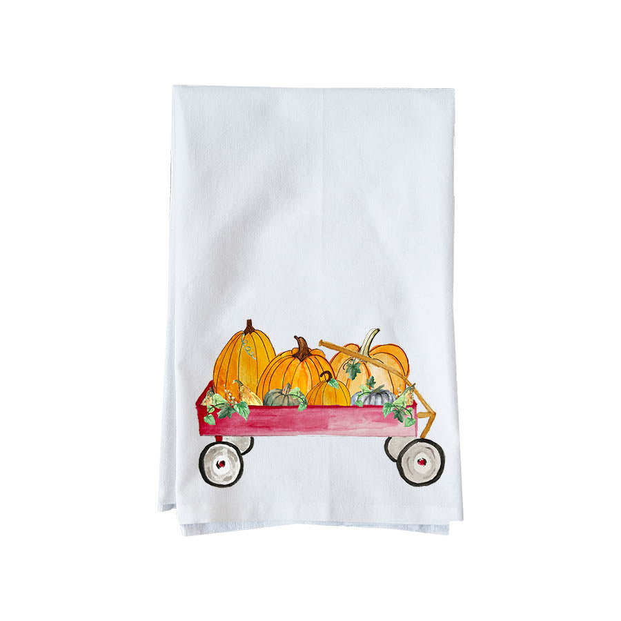 Pumpkin Wagon Kitchen Towel