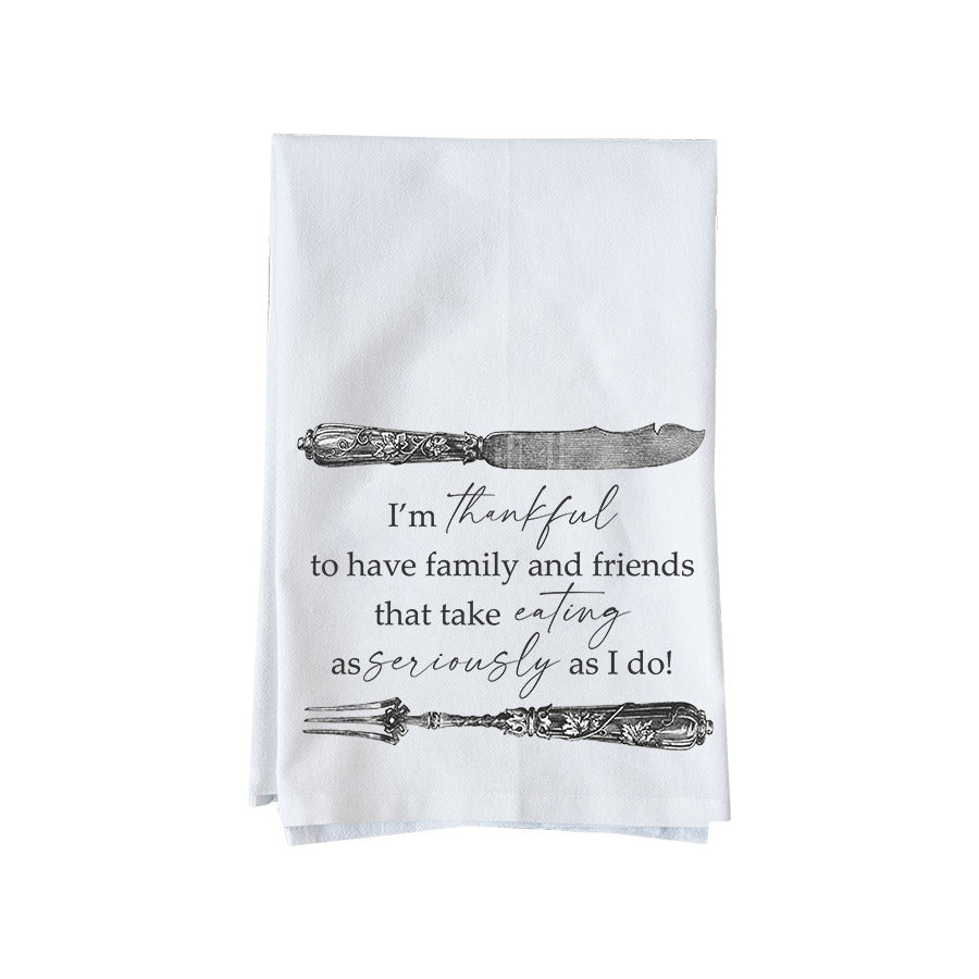 Take Eating Seriously Kitchen Towel