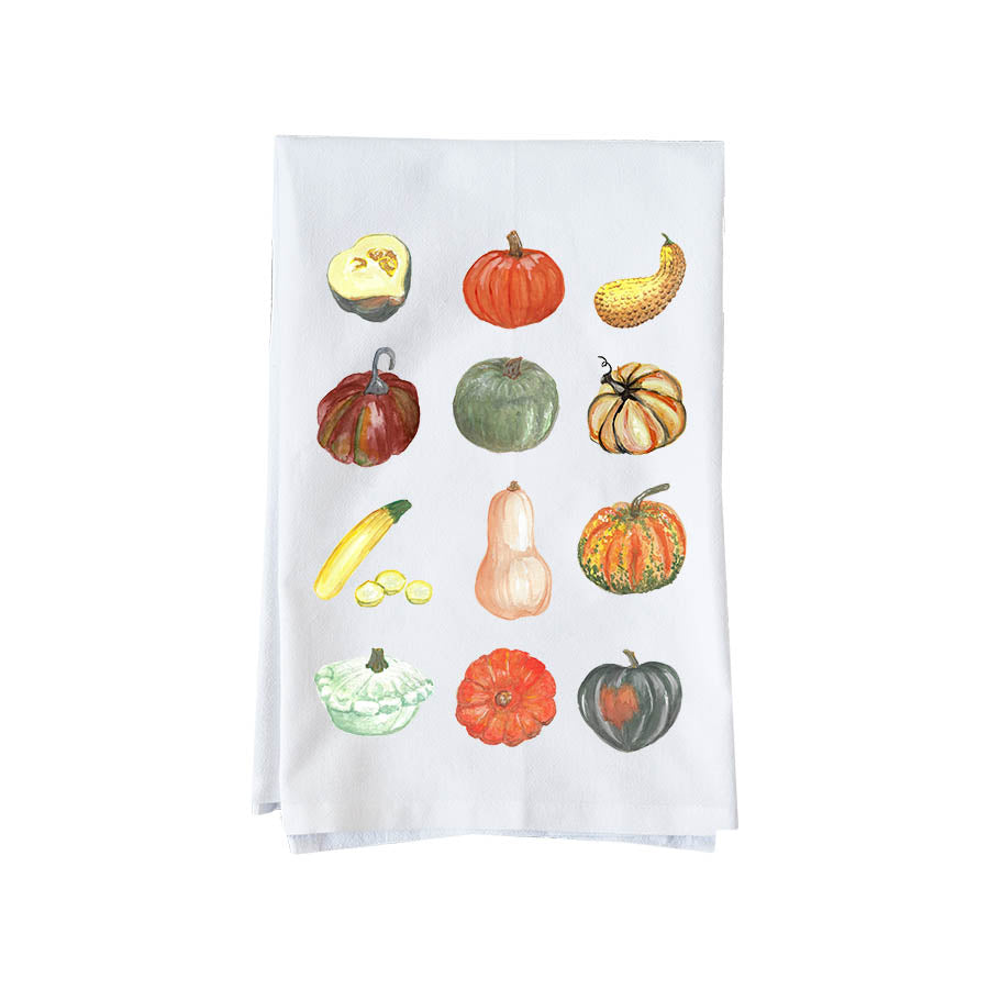 Squash Collage Kitchen Towel