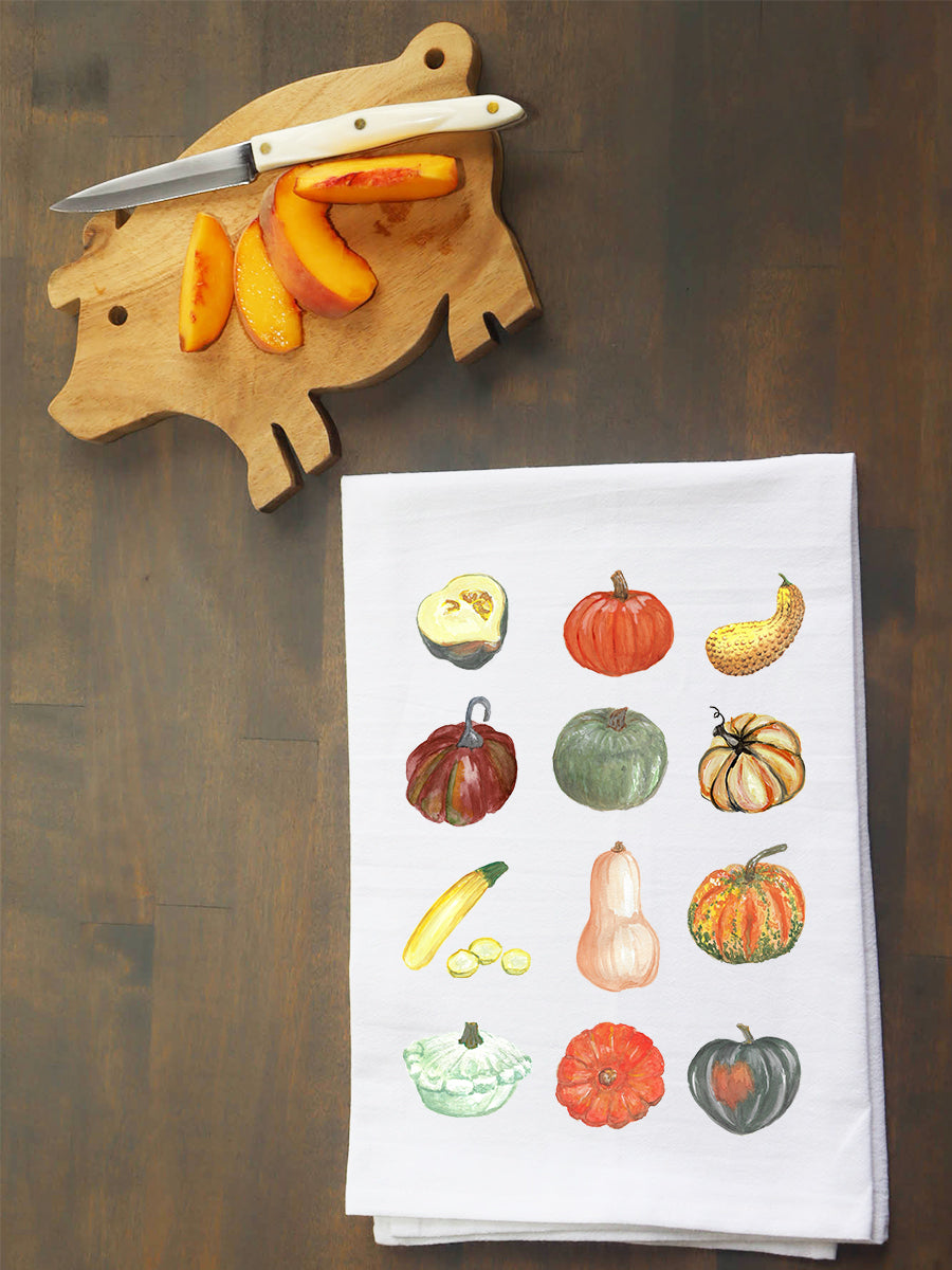 Squash Collage Kitchen Towel