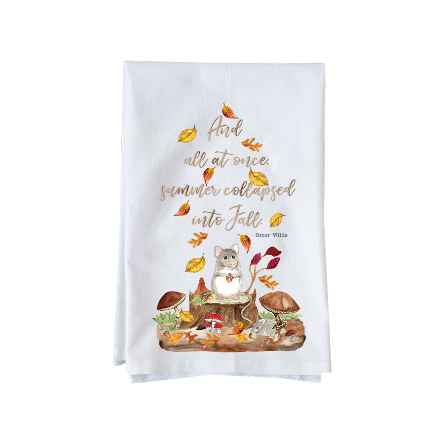 Summer Collapsed Into Fall Kitchen Towel