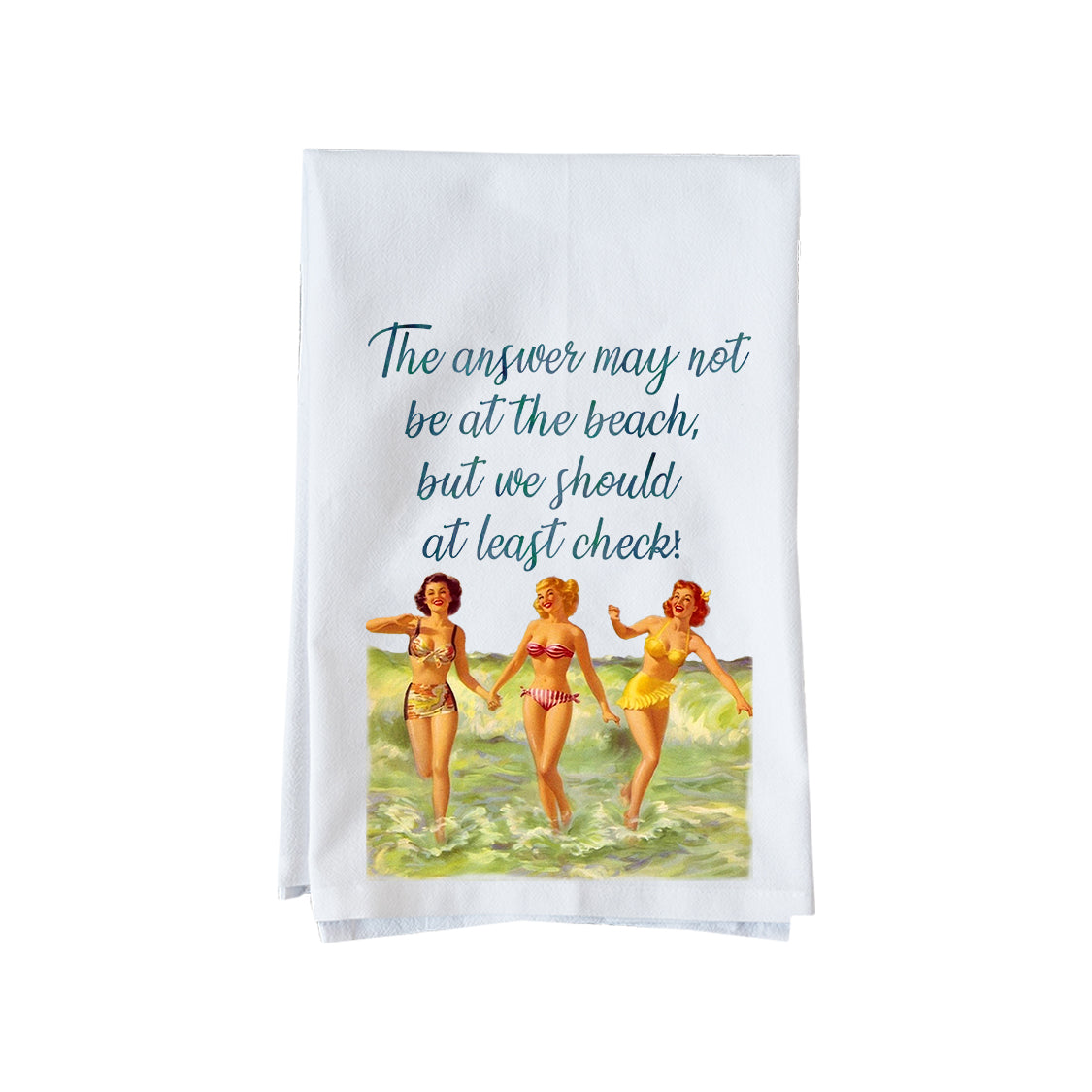 Answer at the Beach Kitchen Towel