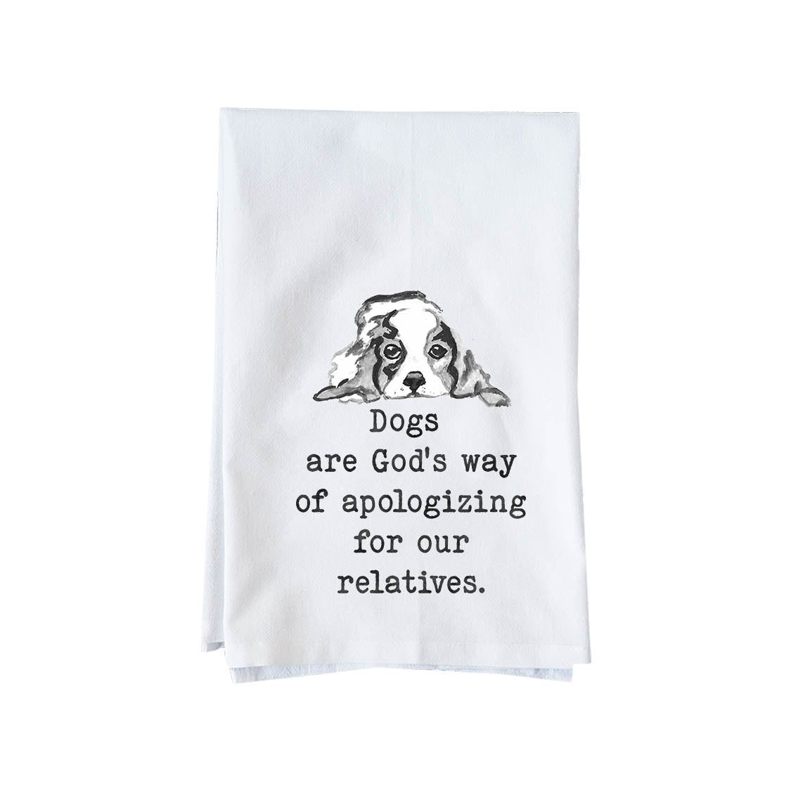Apologizing for relatives Kitchen Towel
