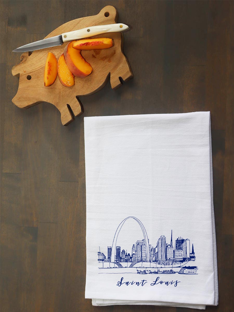 Saint Louis Arch Skyline Kitchen Towel
