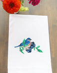 Bluebird and Blueberries Kitchen Towel