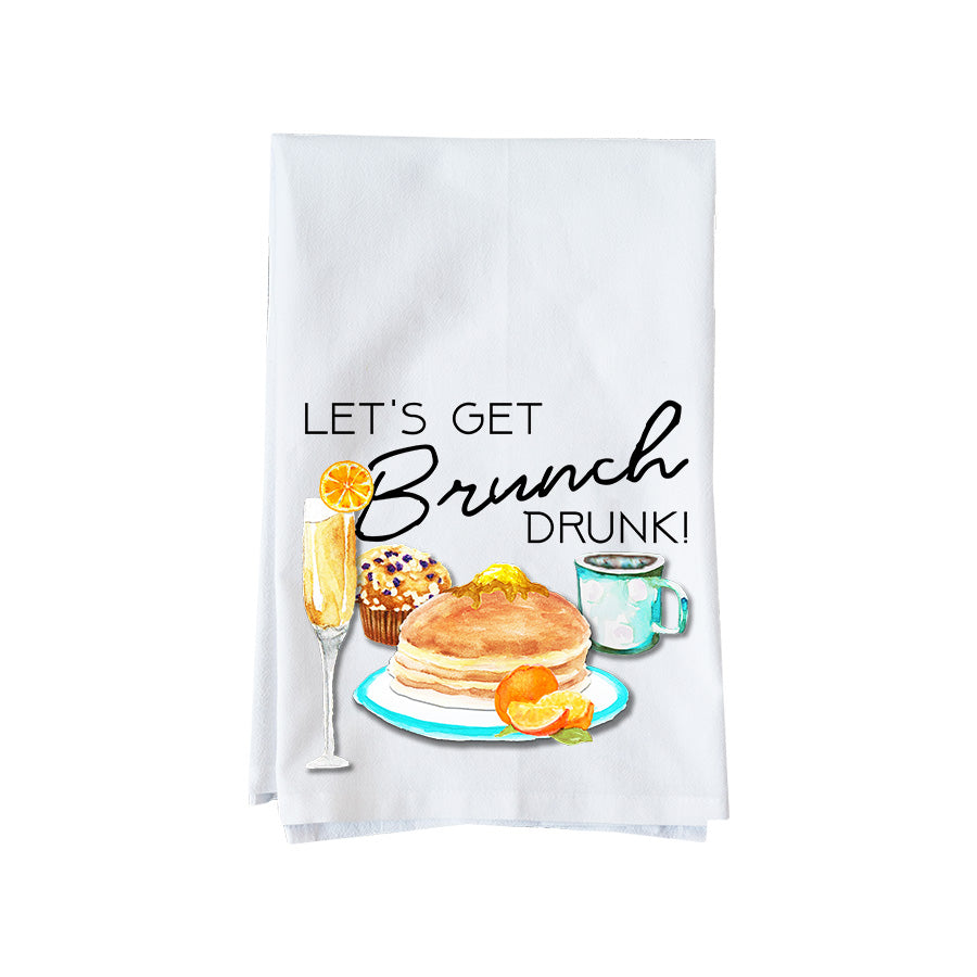 Let's Get Brunch Drunk! Kitchen Towel