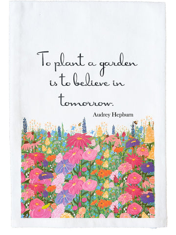 Bodley Floral Quote Kitchen Towel