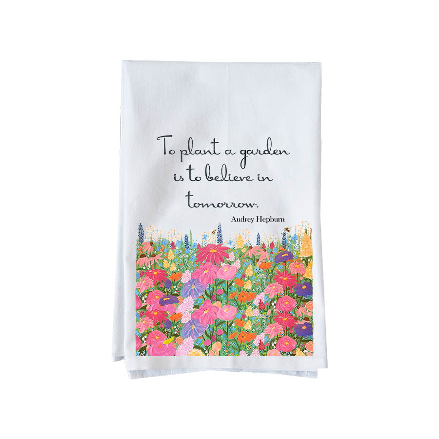 Bodley Floral Quote Kitchen Towel