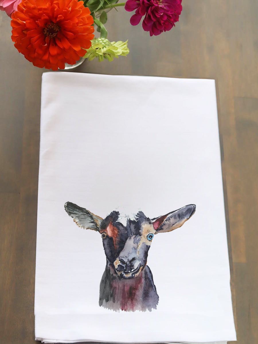 Black Goat Kitchen Towel