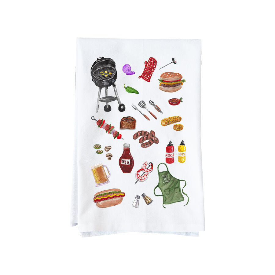 BBQ Collage Kitchen Towel