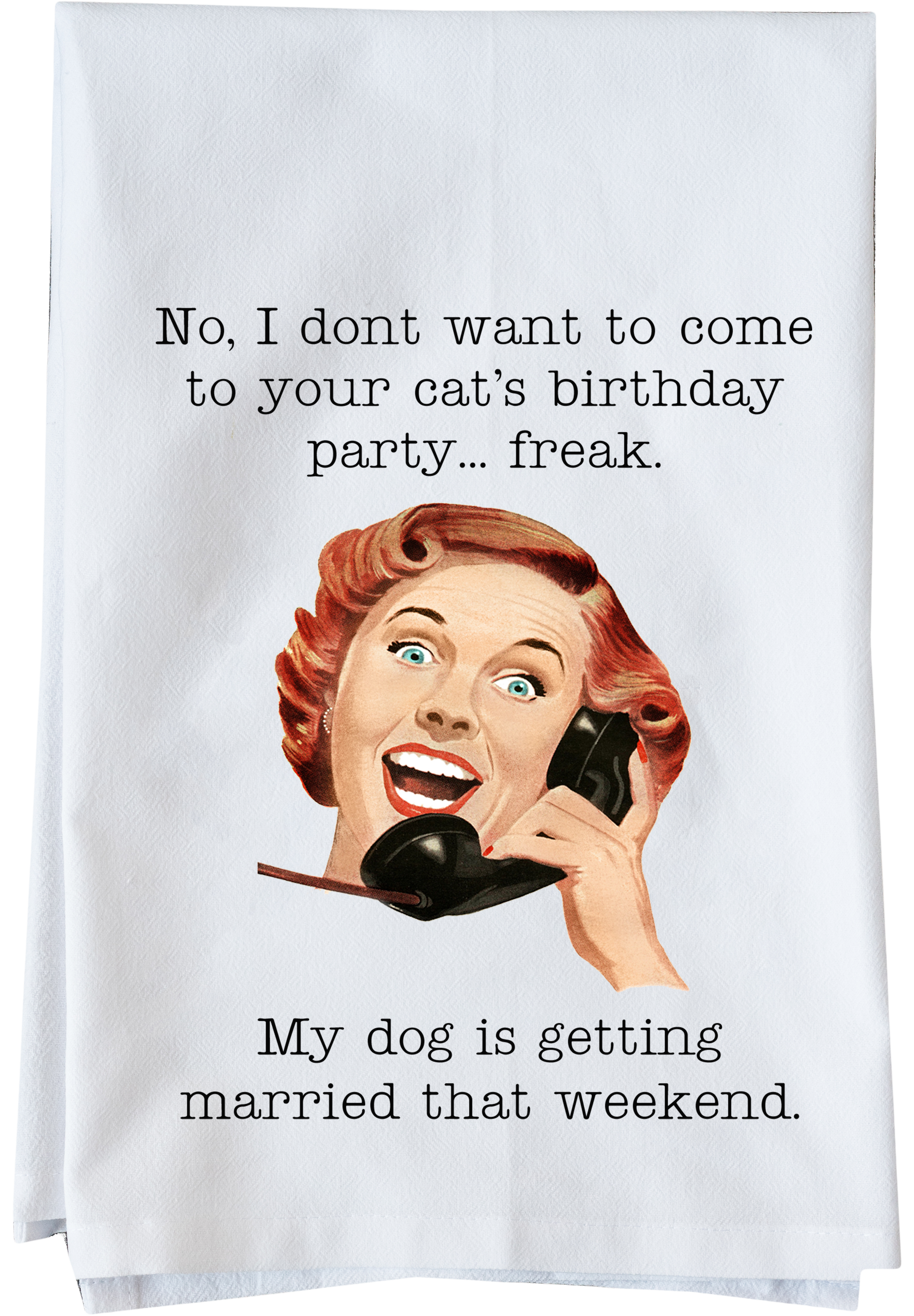 Cat's Birthday Party Kitchen Towel