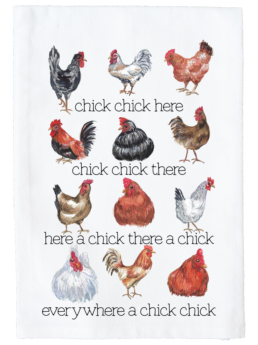 Chick Chick Here Kitchen Towel