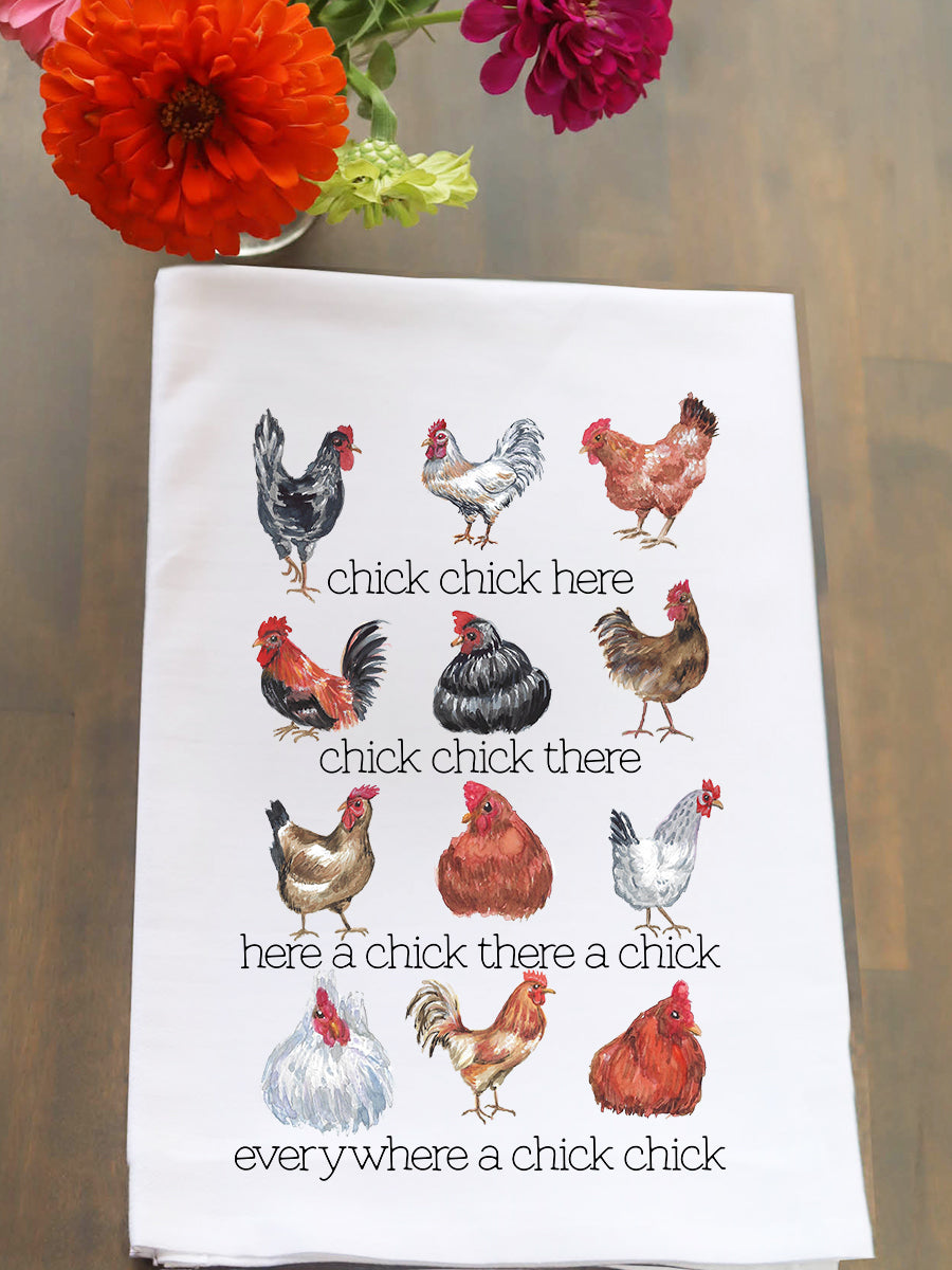 Chick Chick Here Kitchen Towel