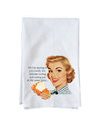 Crying and Eating Pie Kitchen Towel