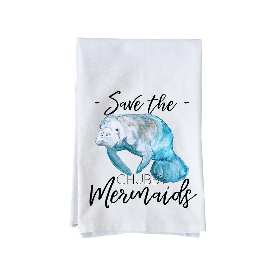 Save the Chubby Mermaids Kitchen Towel