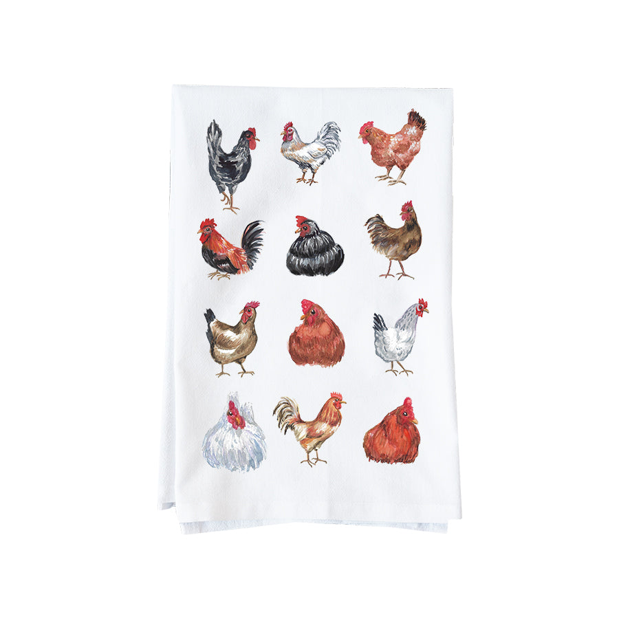 Chicken Collage Kitchen Towel