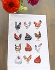 Chicken Collage Kitchen Towel