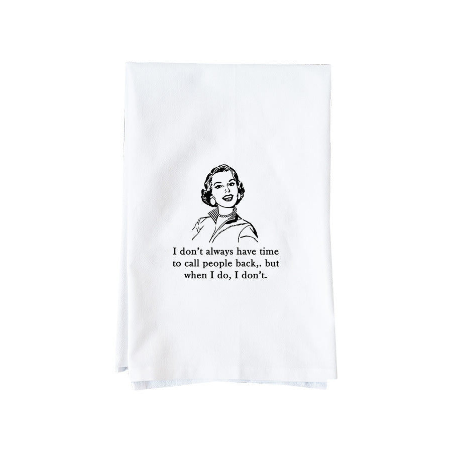 Call People Back Kitchen Towel