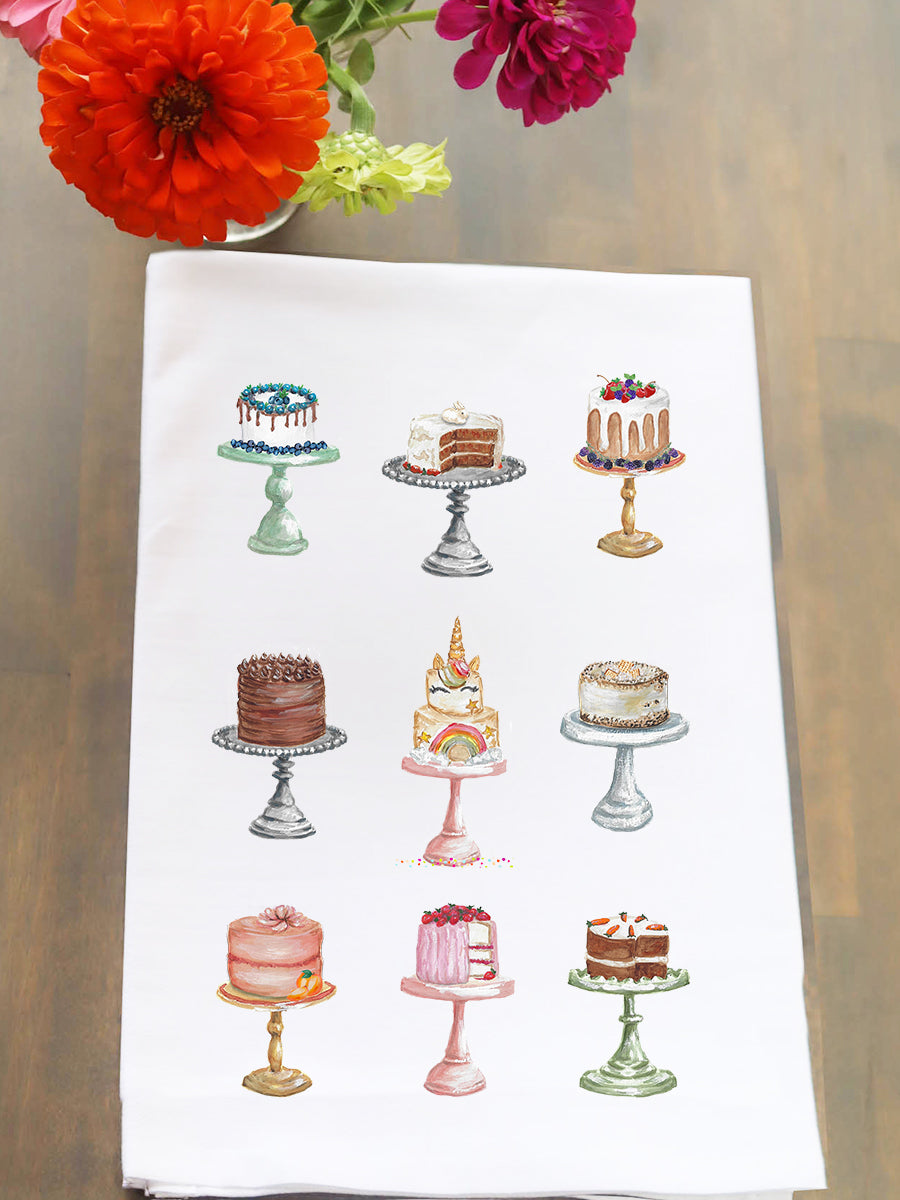 Cake Collage Kitchen Towel