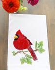 Cardinal On A Branch Kitchen Towel