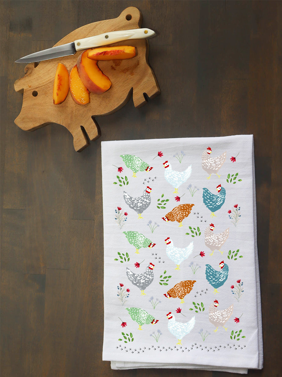 Chicken Scratch Kitchen Towel