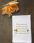 Cross Stich Lemon Rhyme Kitchen Towel