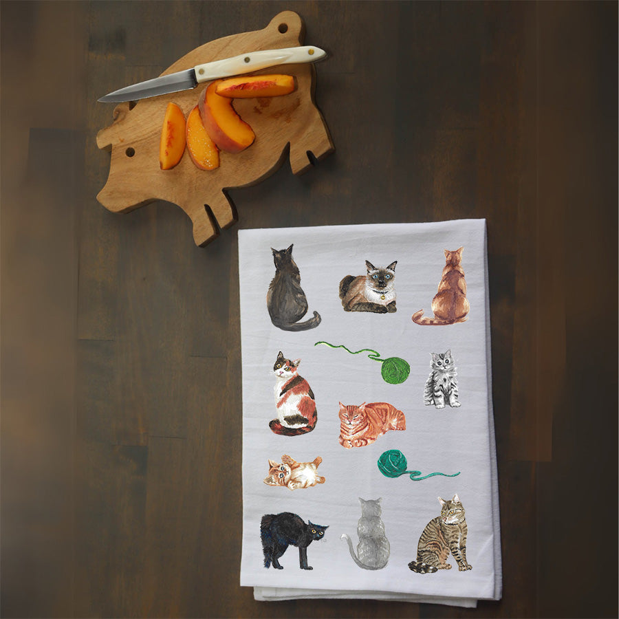 Cat Collage Kitchen Towel
