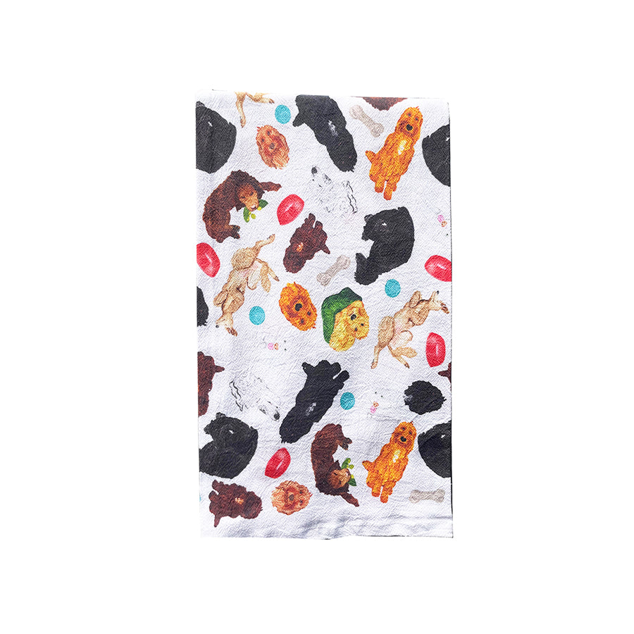 Doodle Collage Kitchen Towel