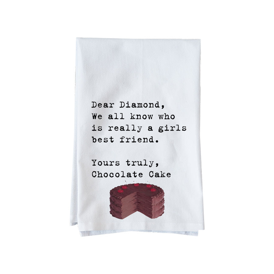 Diamond Chocolate Cake Kitchen Towel