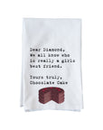 Diamond Chocolate Cake Kitchen Towel