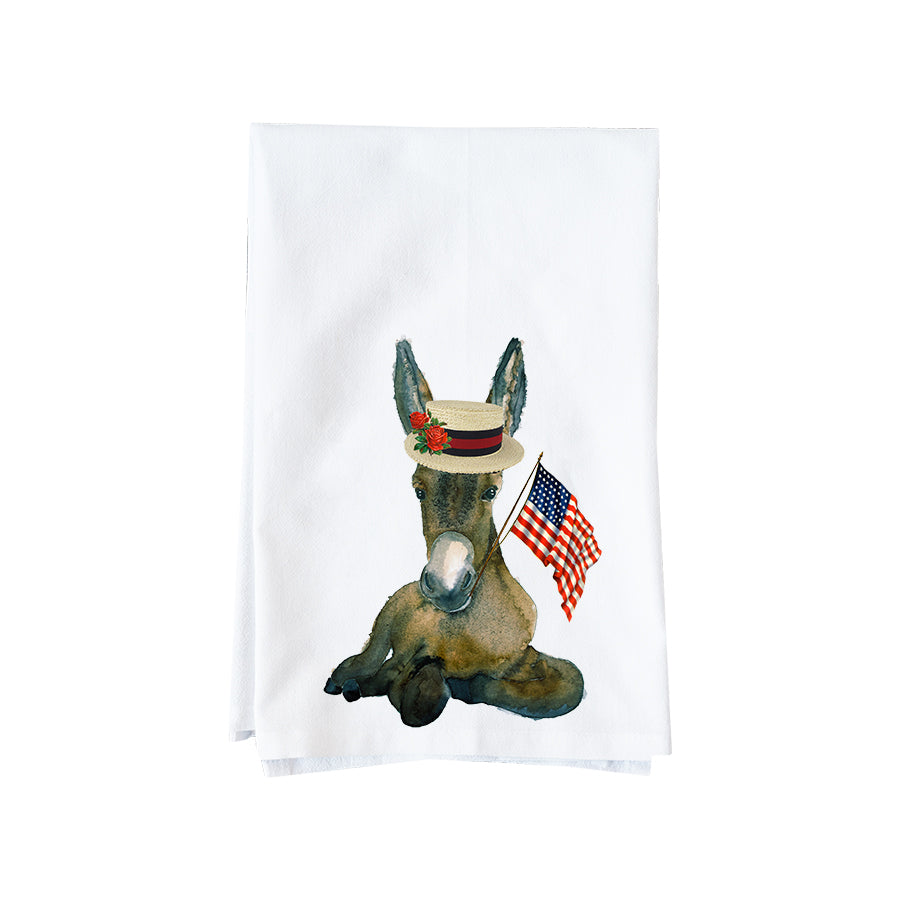 Patriotic Donkey Kitchen Towel