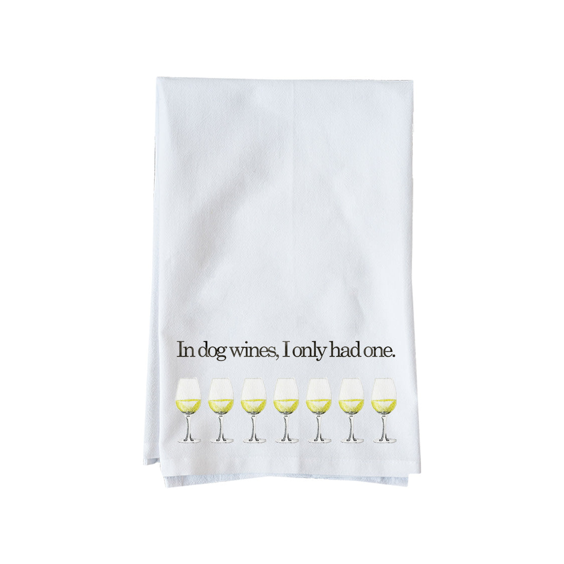 Dog Wine Kitchen Towel