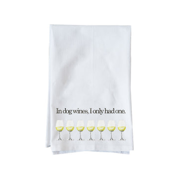 Dog Wine Kitchen Towel