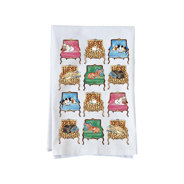 Dogs In Chairs Kitchen Towel