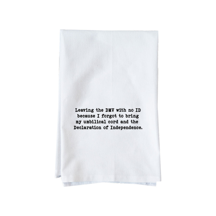 Leaving the DMV Kitchen Towel