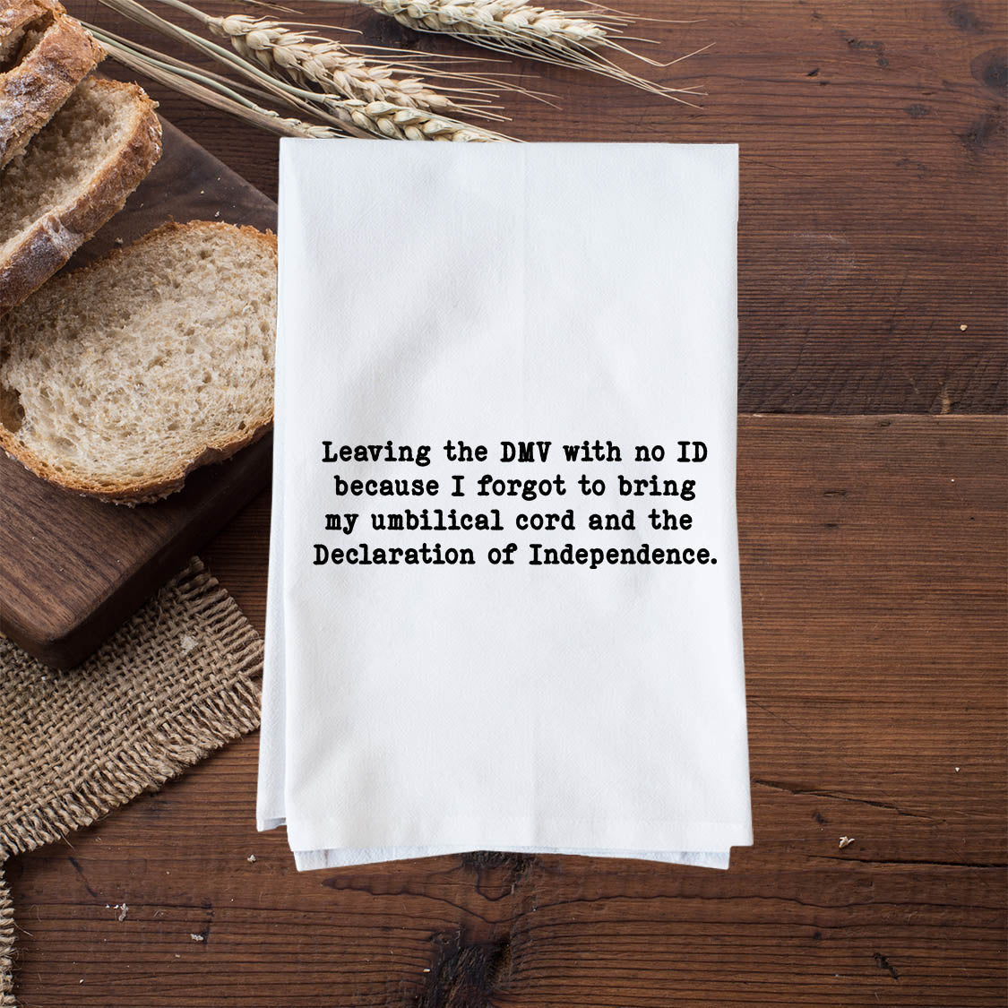 Leaving the DMV Kitchen Towel