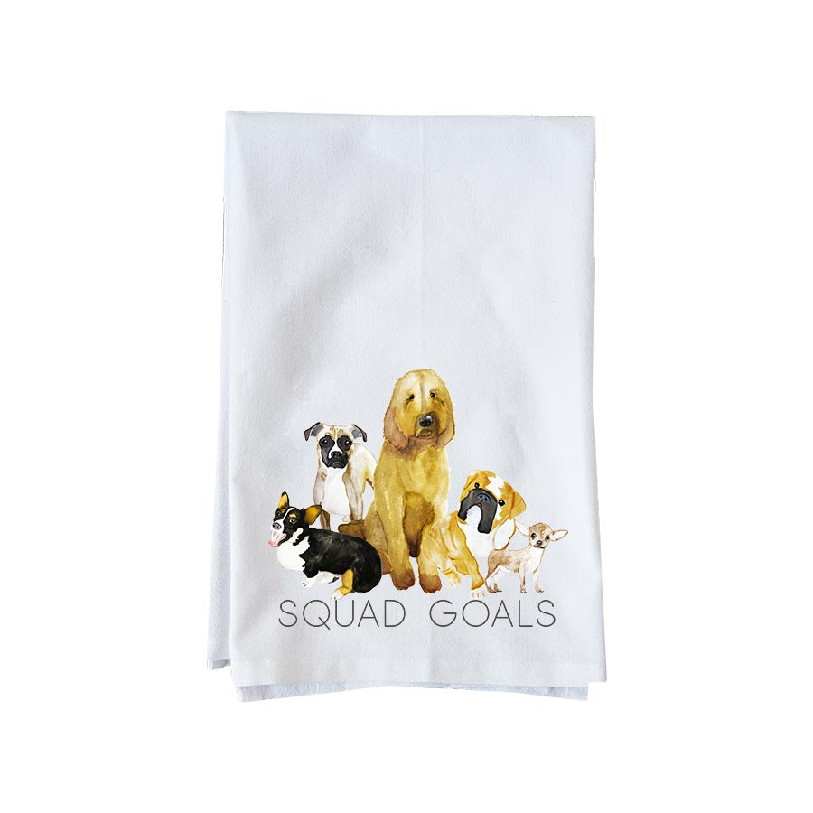 Dog Squad Goals Kitchen Towel