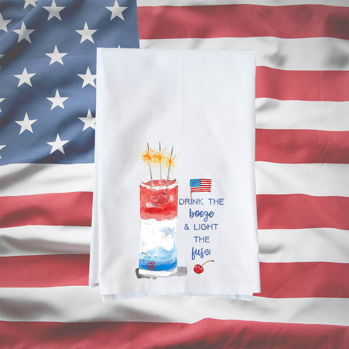 Drink The Booze Kitchen Towel