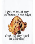 Shaking My Head Exercise Kitchen Towel